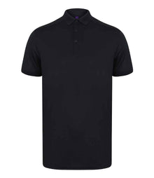 Henbury Slim Fit Stretch Microfine Piqué Polo Shirt H460 - Navy