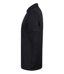 Henbury Slim Fit Stretch Microfine Piqué Polo Shirt H460 - H460 Navy Side