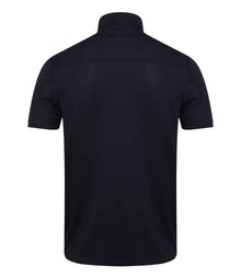 Henbury Slim Fit Stretch Microfine Piqué Polo Shirt H460 - H460 Oxford Navy Back