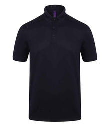 Henbury Slim Fit Stretch Microfine Piqué Polo Shirt H460 - Oxford Navy