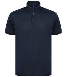 Henbury Recycled Polyester Piqué Polo Shirt H465 - Navy