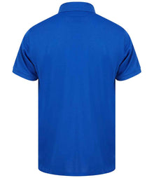 Henbury Recycled Polyester Piqué Polo Shirt H465 - H465 Royal Blue Back