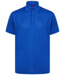 Henbury Recycled Polyester Piqué Polo Shirt H465 - Royal Blue
