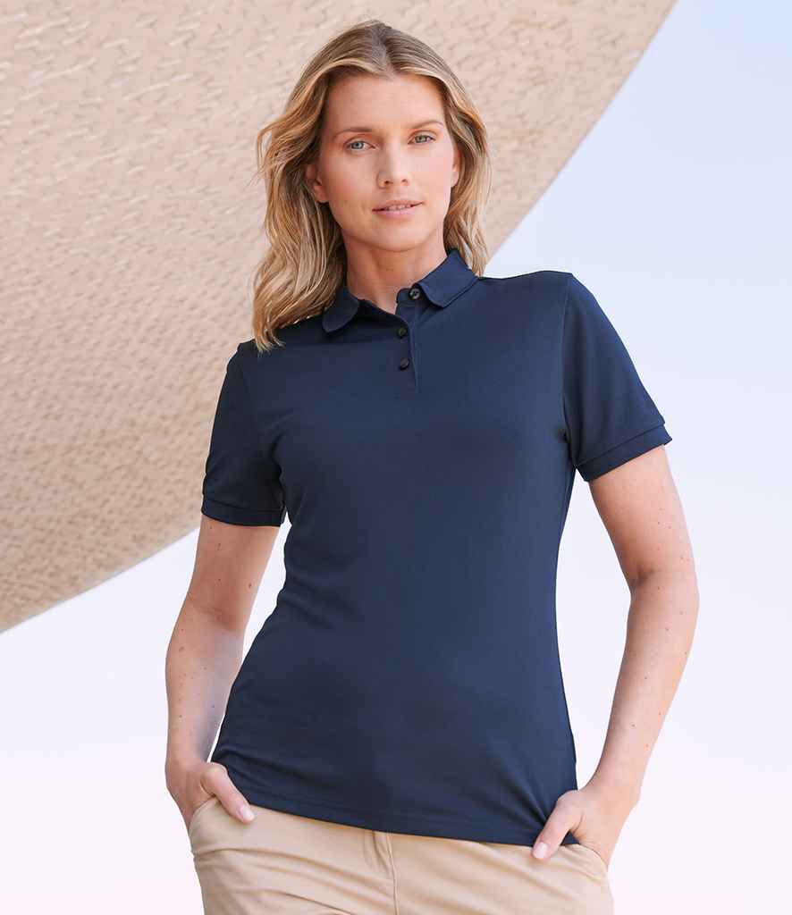 Henbury Ladies Recycled Polyester Polo Shirt H466 - H466 Navy Model