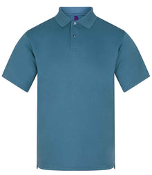 Henbury Coolplus® Wicking Piqué Polo Shirt H475 - Airforce Blue