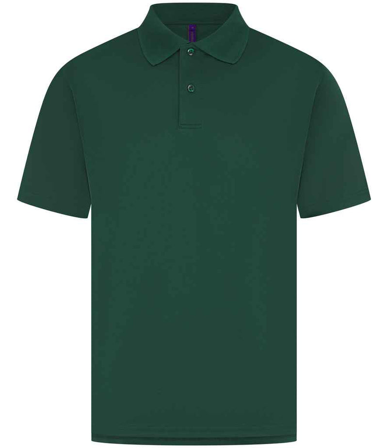 Henbury Coolplus® Wicking Piqué Polo Shirt H475 - Bottle Green
