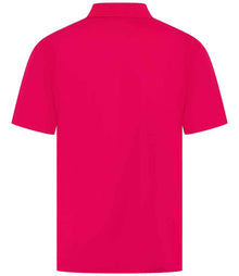 Henbury Coolplus® Wicking Piqué Polo Shirt H475 - H475 Bright Pink Back