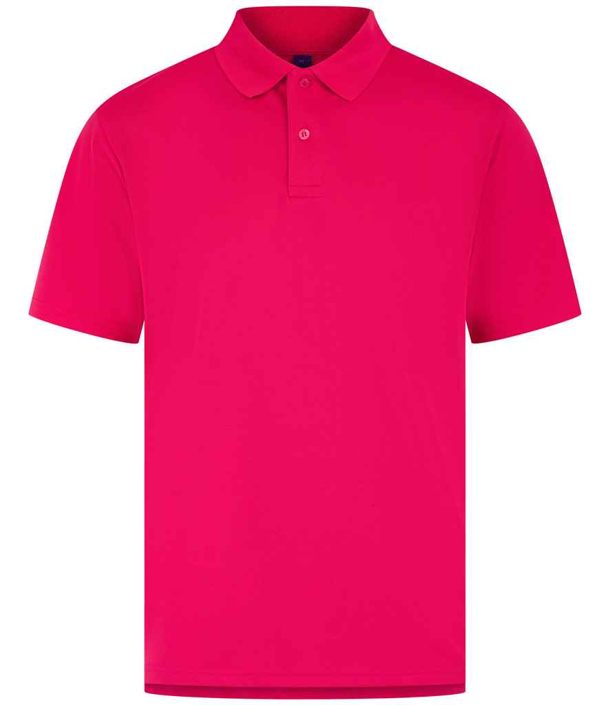 Henbury Coolplus® Wicking Piqué Polo Shirt H475 - Bright Pink