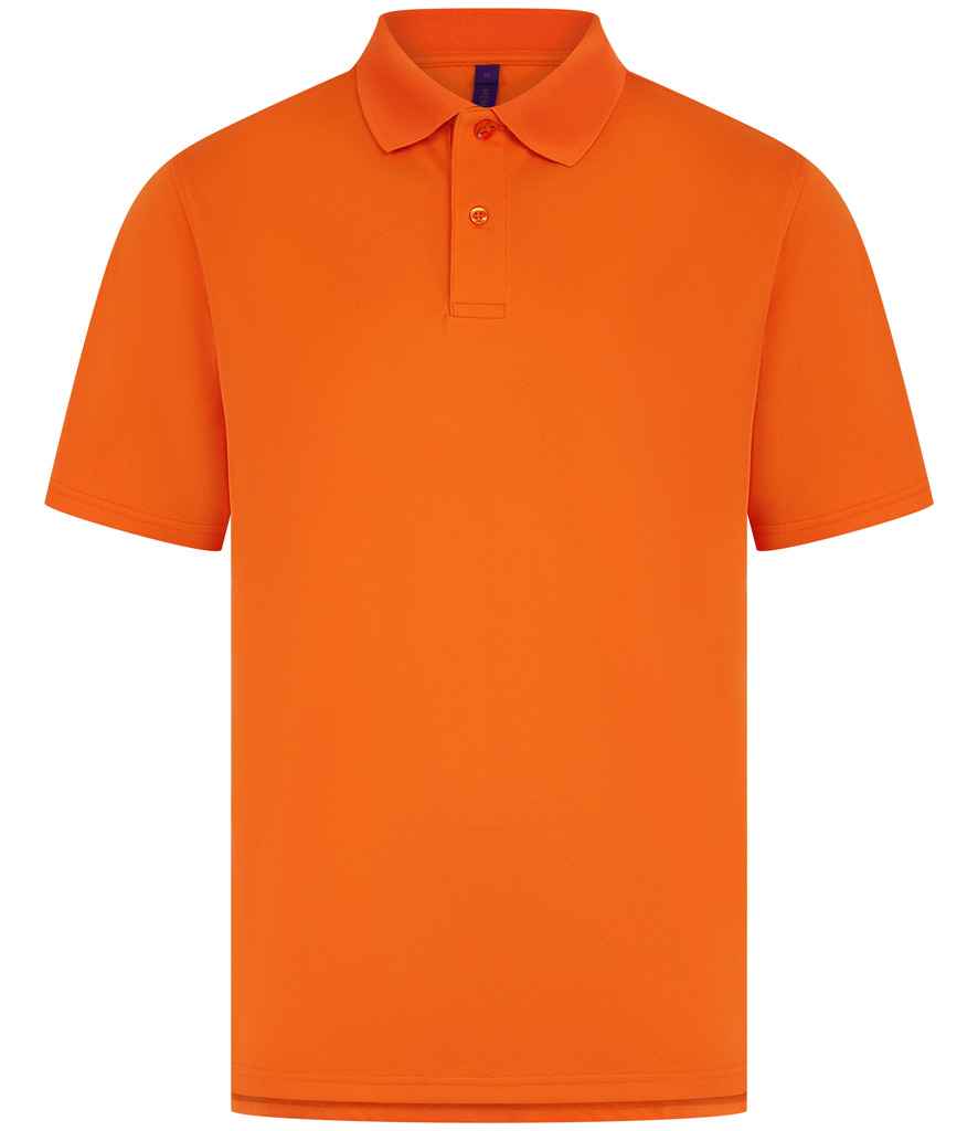 Henbury Coolplus® Wicking Piqué Polo Shirt H475 - Bright Orange
