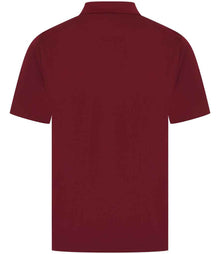 Henbury Coolplus® Wicking Piqué Polo Shirt H475 - H475 Burgundy Back