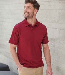 Henbury Coolplus® Wicking Piqué Polo Shirt H475 - H475 Burgundy Model