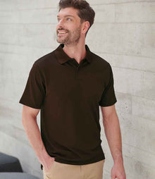 Henbury Coolplus® Wicking Piqué Polo Shirt H475 - H475 Chocolate Model