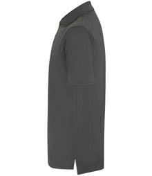 Henbury Coolplus® Wicking Piqué Polo Shirt H475 - H475 Charcoal Side