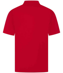 Henbury Coolplus® Wicking Piqué Polo Shirt H475 - H475 Classic Red Back