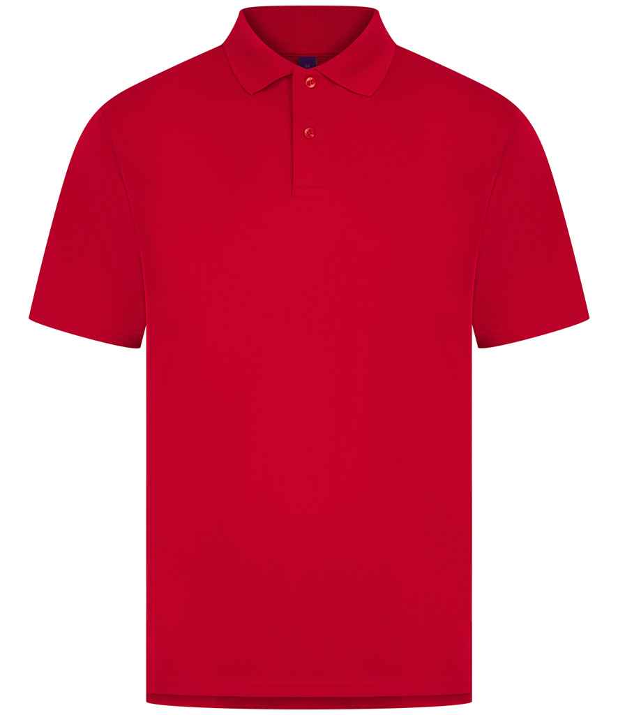 Henbury Coolplus® Wicking Piqué Polo Shirt H475 - Classic Red