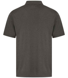 Henbury Coolplus® Wicking Piqué Polo Shirt H475 - H475 Heather Charcoal Back