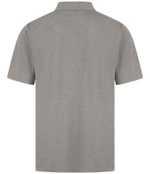 Henbury Coolplus® Wicking Piqué Polo Shirt H475 - H475 Heather Grey Back
