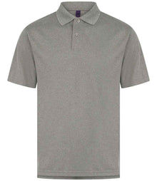 Henbury Coolplus® Wicking Piqué Polo Shirt H475 - Heather Grey