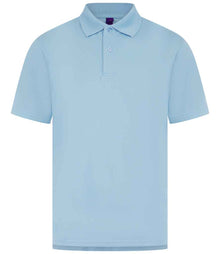 Henbury Coolplus® Wicking Piqué Polo Shirt H475 - Light Blue
