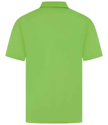 Henbury Coolplus® Wicking Piqué Polo Shirt H475 - H475 Lime Green Back