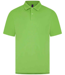 Henbury Coolplus® Wicking Piqué Polo Shirt H475 - Lime Green