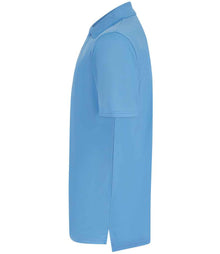 Henbury Coolplus® Wicking Piqué Polo Shirt H475 - H475 Mid Blue Side