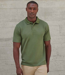 Henbury Coolplus® Wicking Piqué Polo Shirt H475 - H475 Olive Green Model