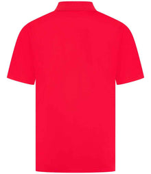 Henbury Coolplus® Wicking Piqué Polo Shirt H475 - H475 Red Back