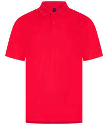 Henbury Coolplus® Wicking Piqué Polo Shirt H475 - Red