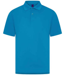 Henbury Coolplus® Wicking Piqué Polo Shirt H475 - Sapphire Blue