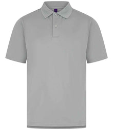 Henbury Coolplus® Wicking Piqué Polo Shirt H475 - Silver