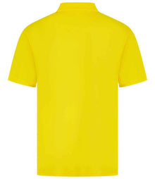 Henbury Coolplus® Wicking Piqué Polo Shirt H475 - H475 Yellow Back