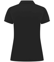 Henbury Ladies Coolplus® Wicking Piqué Polo Shirt H476 - H476 Black Back