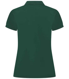 Henbury Ladies Coolplus® Wicking Piqué Polo Shirt H476 - H476 Bottle Green Back