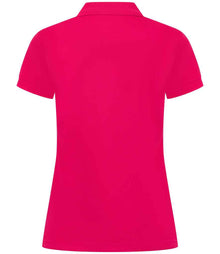 Henbury Ladies Coolplus® Wicking Piqué Polo Shirt H476 - H476 Bright Pink Back