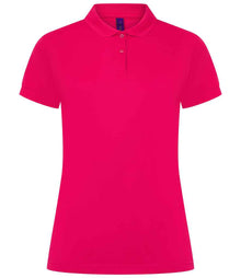 Henbury Ladies Coolplus® Wicking Piqué Polo Shirt H476 - Bright Pink