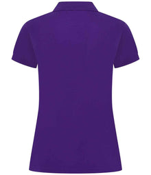 Henbury Ladies Coolplus® Wicking Piqué Polo Shirt H476 - H476 Bright Purple Back