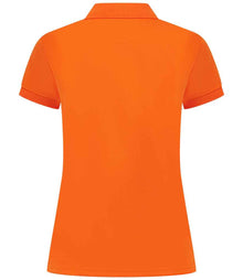 Henbury Ladies Coolplus® Wicking Piqué Polo Shirt H476 - H476 Bright Orange Back