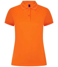 Henbury Ladies Coolplus® Wicking Piqué Polo Shirt H476 - Bright Orange