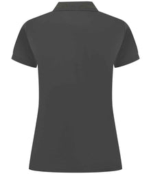 Henbury Ladies Coolplus® Wicking Piqué Polo Shirt H476 - H476 Charcoal Back