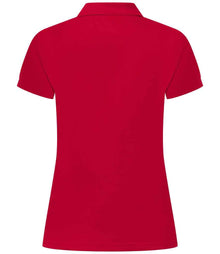 Henbury Ladies Coolplus® Wicking Piqué Polo Shirt H476 - H476 Classic Red Back
