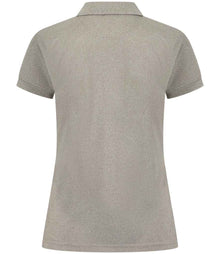 Henbury Ladies Coolplus® Wicking Piqué Polo Shirt H476 - H476 Heather Grey Back