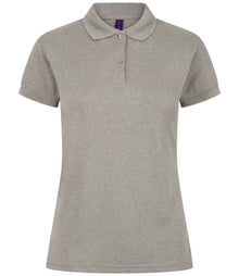 Henbury Ladies Coolplus® Wicking Piqué Polo Shirt H476 - Heather Grey