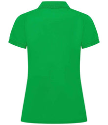 Henbury Ladies Coolplus® Wicking Piqué Polo Shirt H476 - H476 Kelly Green Back