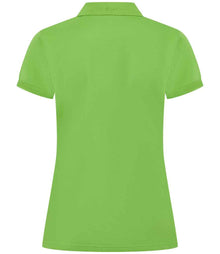 Henbury Ladies Coolplus® Wicking Piqué Polo Shirt H476 - H476 Lime Green Back