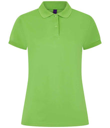 Henbury Ladies Coolplus® Wicking Piqué Polo Shirt H476 - Lime Green