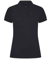 Henbury Ladies Coolplus® Wicking Piqué Polo Shirt H476 - Navy