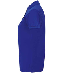 Henbury Ladies Coolplus® Wicking Piqué Polo Shirt H476 - H476 Royal Blue Side