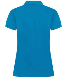 Henbury Ladies Coolplus® Wicking Piqué Polo Shirt H476 - H476 Sapphire Blue Back
