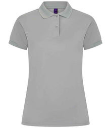 Henbury Ladies Coolplus® Wicking Piqué Polo Shirt H476 - Silver